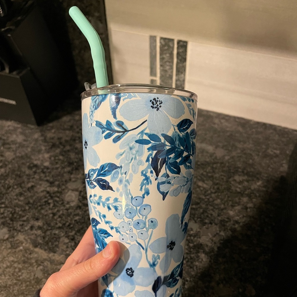 Drink with straw